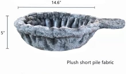 SHENGOCASE 2-Pack 14.6" Large Grey Cat Tree Tower Replacement Basket Lounger - Image 2