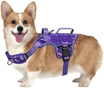 Dog Harness, Tactical No Pull for Small Sized Dog by Runfido