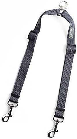 Mighty Paw Double Dog Leash, No Tangle Adjustable Split Lead by MightyPaw