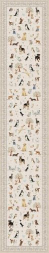 Beige Floral Hallway Runner Rug 2x10 - Image 6