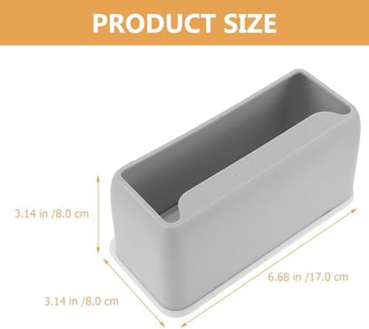 POPETPOP Cat Litter Scoop Holder 6.7"x3.1" Grey Plastic – Detachable Rack & - Image 4