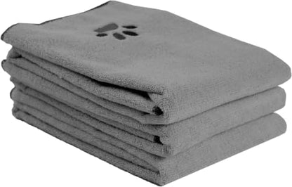 Ritz Premium Embroidered Microfiber Pet Towel, Highly Absorbent, Fast-Drying by RITZ