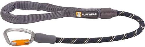 Ruffwear, Knot-a-Long Dog Leash, 30-inch Short Rope Lead, Obsidian Black by RuffwearInc