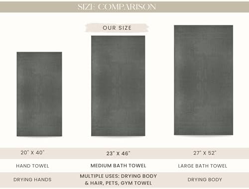 Looperry 6 Pack Small Bath Towel Set - Image 4