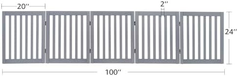 unipaws 24”H Free Standing Pet Gate - Image 7