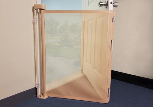 Bow Wow Barrier 28-Inch Café Retractable Exterior-Door Barrier by SmartRetract