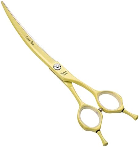Curved Dog Grooming Scissors by FenicePeak
