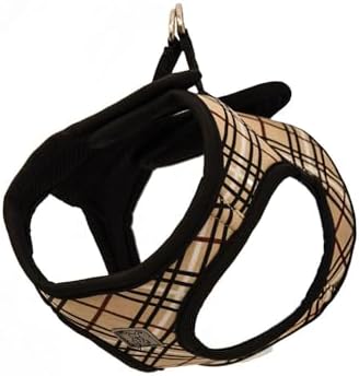 RC Pet Products Cirque Soft Walking Step-in Dog Harness, Tan Tartan by RCPets