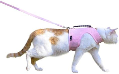 Cat Harness and Leash Set for Walking Escape Proof by YizhiMiaow
