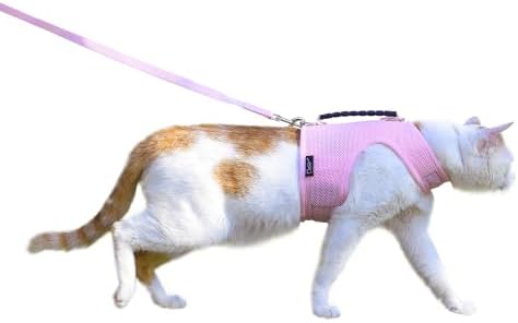 Cat Harness and Leash Set for Walking Escape Proof by YizhiMiaow