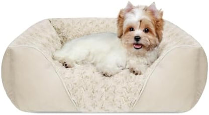 INVENHO Small Dog Bed Rectangle Washable Orthopedic Soft Calming Sleeping by INVENHO