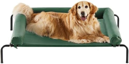 RRPETHOME Large Elevated Cooling Cot, Portable Outdoor Raised Dog Bed by RRPETHOME