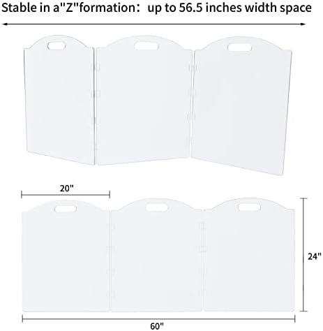 Clear Acrylic Freestanding Dog Gates - Image 3