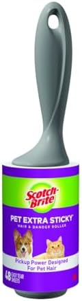 Scotch-Brite Pet Hair Pickup Extra Sticky Lint Roller, 50% Stickier, Fur & by Scotch-Brite