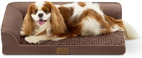 COZY KISS Orthopedic Dog Bed for Medium Small Size Dogs, L Shaped 30x20 in by COZYKISS