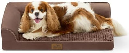 COZY KISS Orthopedic Dog Bed for Medium Small Size Dogs, L Shaped 30x20 in by COZYKISS