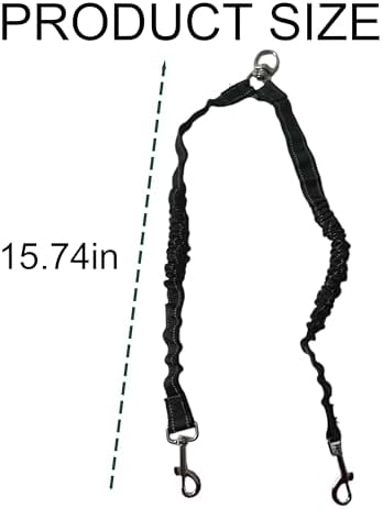 Double Dog Leash 360 Swivel Tangle Free - Image 2