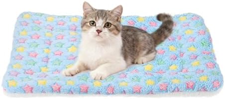 Dog Cat Bed Mat, Soft Coral Fleece Pet Cushion Pad by Unknown