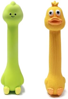 SCHITEC Squeaky Dog Toys, Squawking Latex Toy by SCHITEC