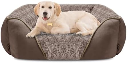 INVENHO Large Dog Bed Rectangle Washable Orthopedic Soft Calming Sleeping by INVENHO