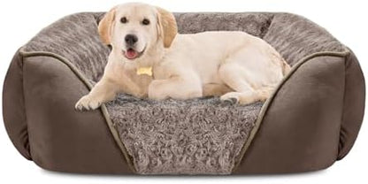 INVENHO Large Dog Bed Rectangle Washable Orthopedic Soft Calming Sleeping by INVENHO