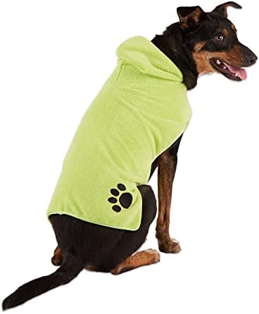Bone Dry Pet Robe Collection, Embroidered Absorbent Microfiber Bath Robe by BoneDry