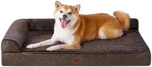EHEYCIGA Large Dog Bed Memory Foam by EHEYCIGA