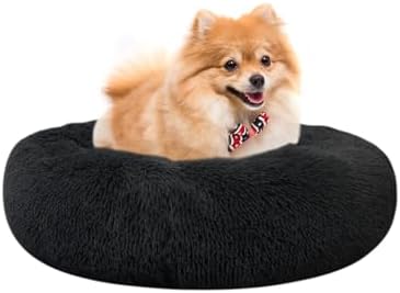 Dog Bed for Small Medium Large Dogs, 20 inch Calming Dogs Bed, Washable-Round by Nisrada