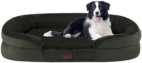 Dwanton Orthopedic Waterproof Large Dog Bed Sofa, Gel Memory Foam by DWANTON