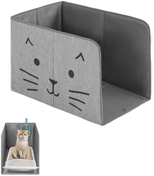 Waterproof Cat Litter Box Enclosure Splash Guard by Coorganisers