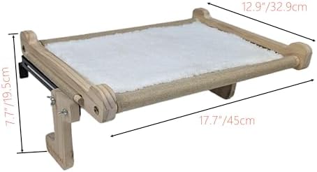 Cat Window Perch, No Suction Cup Cat Window Bed & Hammock, Adjustable 40lbs - Image 2