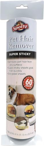 Spotty Supersize Extra Sticky, Adhesive Lint Roller Refill, Pet Cat & Dog Hair by RoyalPetIncorporated