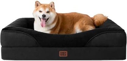 EHEYCIGA Orthopedic Dog Bed for Large Dog, Memory Foam Dog Couch by EHEYCIGA