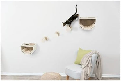 Trixie Eden Wall Mounted Cat Lounge – Space-Saving Cat Wall Shelves by TRIXIE
