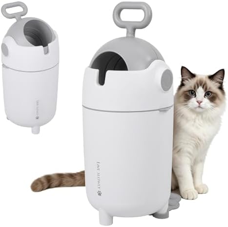 Cat Litter Trash Can, 12L Indoor Litter Disposal Bin by Unknown