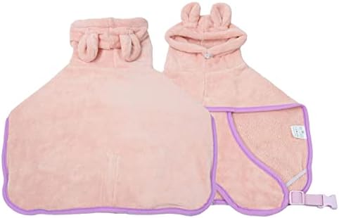 Dog Bathrobe, Microfiber Fast Drying Absorbent Hooded Bath Towel - Image 6