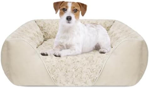INVENHO Medium Dog Bed Rectangle Washable Orthopedic Soft Calming Sleeping by INVENHO