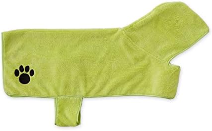Bone Dry Pet Robe Collection, Embroidered Absorbent Microfiber Bath Robe - Image 2