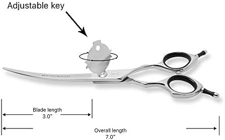 HASHIMOTO Curved Dog Grooming Scissors, 6.5 inch, Designed - Image 4