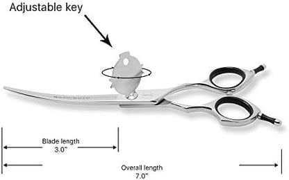HASHIMOTO Curved Dog Grooming Scissors, 6.5 inch, Designed - Image 4