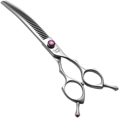 8.0‘’ Curved Chunker Dog Grooming Scissors by FenicePeak