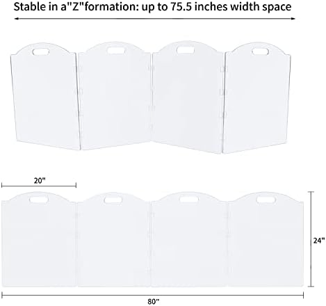 Clear Acrylic Freestanding Dog Gates - Image 3