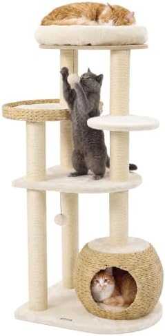 NUNU LAB 53’’ Modern Cat Tree for Large Cats, Cat Tree Tower - Image 2