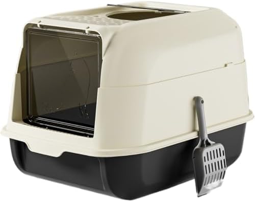 Fully Enclosed Cat Litter Box by CkuionMAX