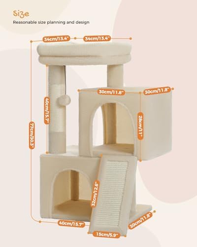 PAWZ Road 30" Cat Tower, Small Cat Tree - Image 5