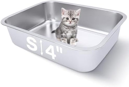 Small Stainless Steel Litter Box by HNeekyr