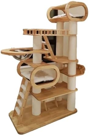 Large Wooden Tree Tower for Cat by Unknown