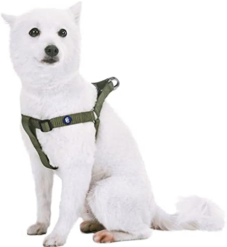 Blueberry Pet Essentials Step-in Dog Harness, Large Size | Adjustable Military by BlueberryPet