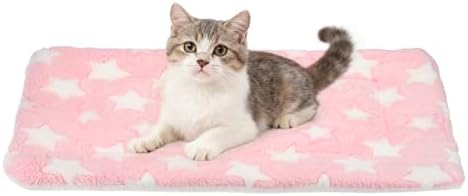 Dog Cat Bed Mat, Soft Coral Fleece Pet Cushion Pad by Unknown