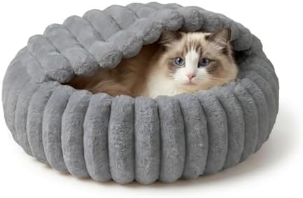 Cat Beds for Indoor Cats, 2 in 1 Cat Cave Bed Kitten Bed for Small Pets by WgoogW